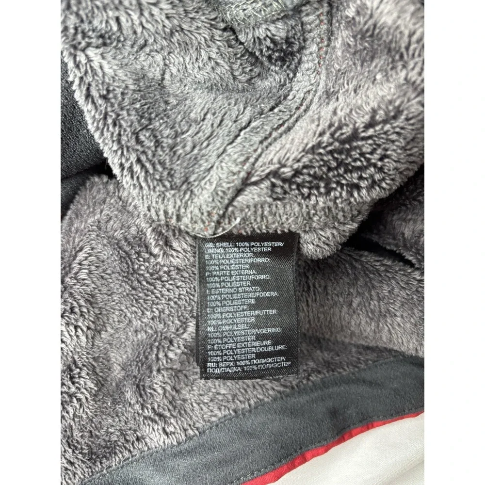 The North Face Shellrock Jacket Men's Medium‎ Red Fleece Lined Windwall Full Zip